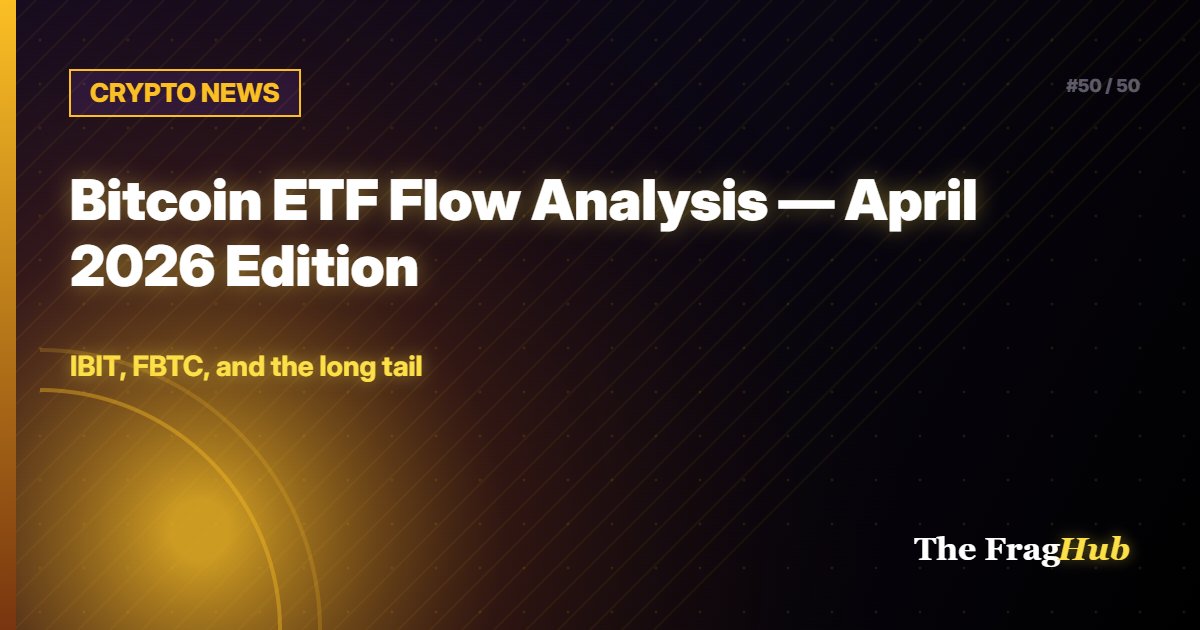 CRYPTO NEWS: Bitcoin ETF Flow Analysis — April 2026 Edition