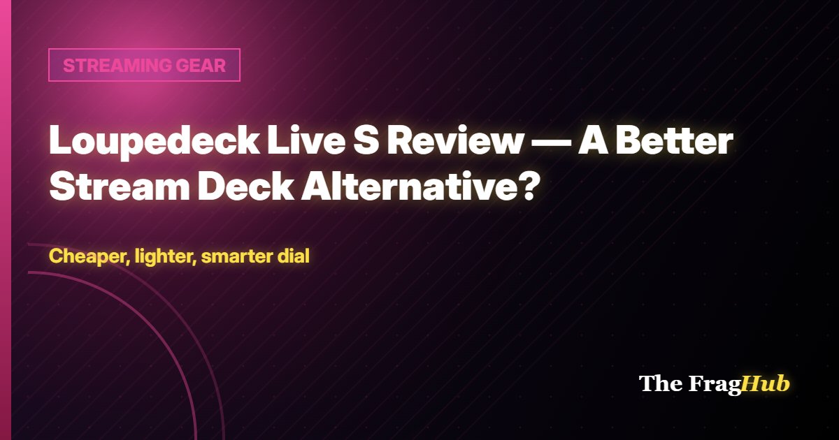 STREAMING GEAR: Loupedeck Live S Review — A Better Stream Deck Alternative?