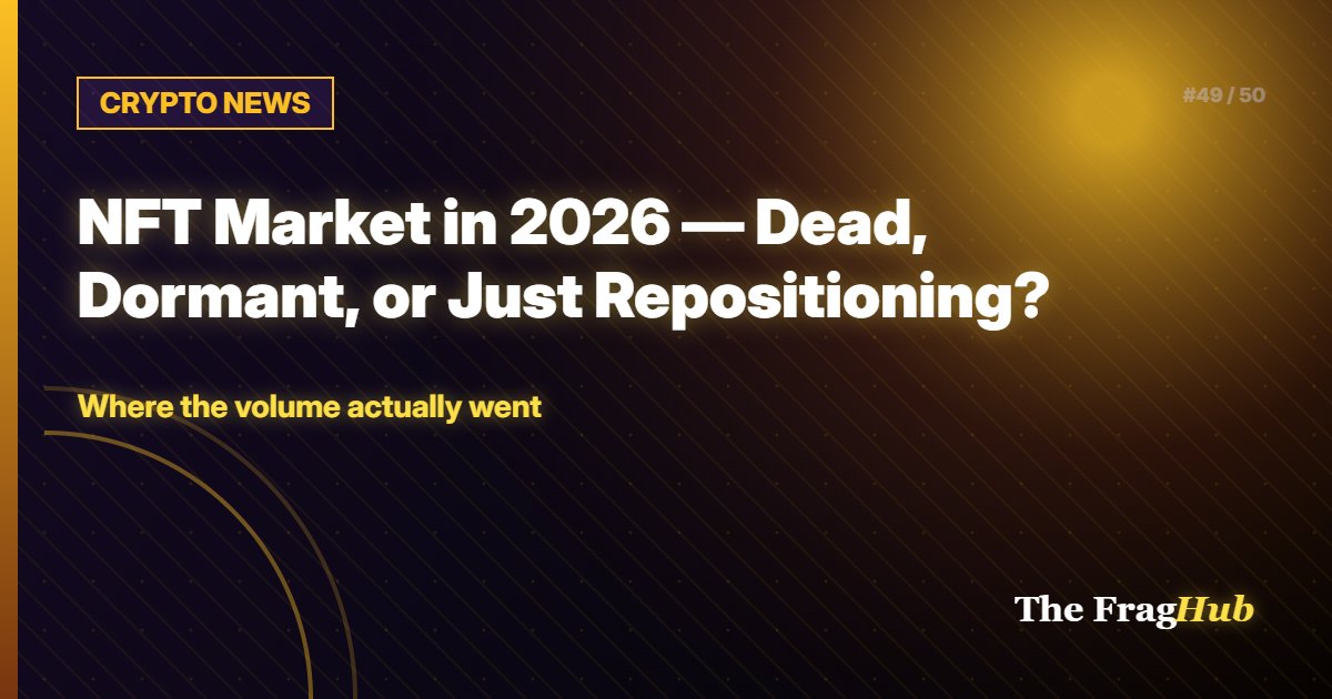 CRYPTO NEWS: NFT Market in 2026 — Dead, Dormant, or Just Repositioning?