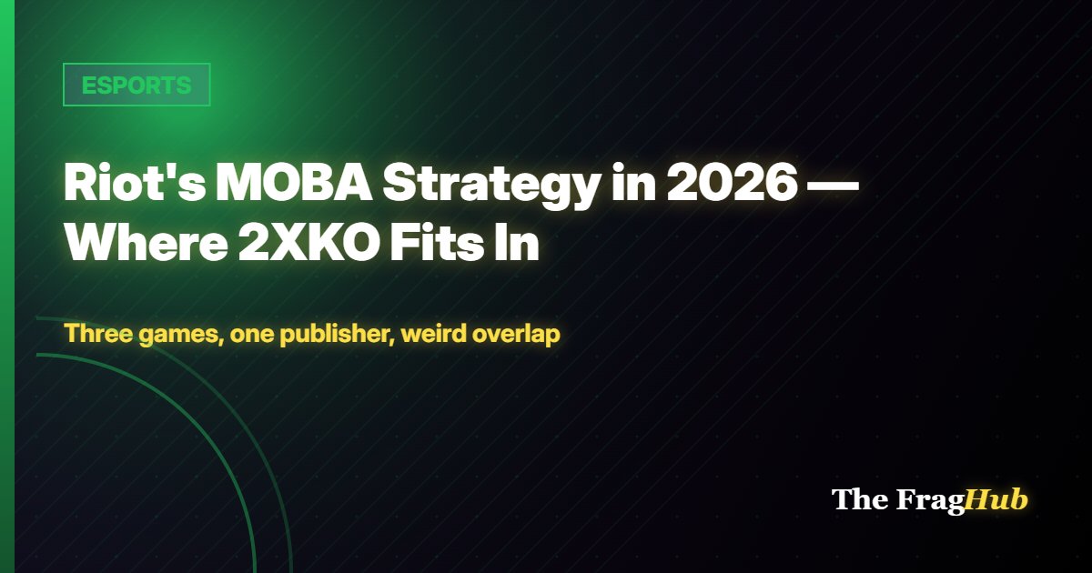 ESPORTS: Riot's MOBA Strategy in 2026 — Where 2XKO Fits In