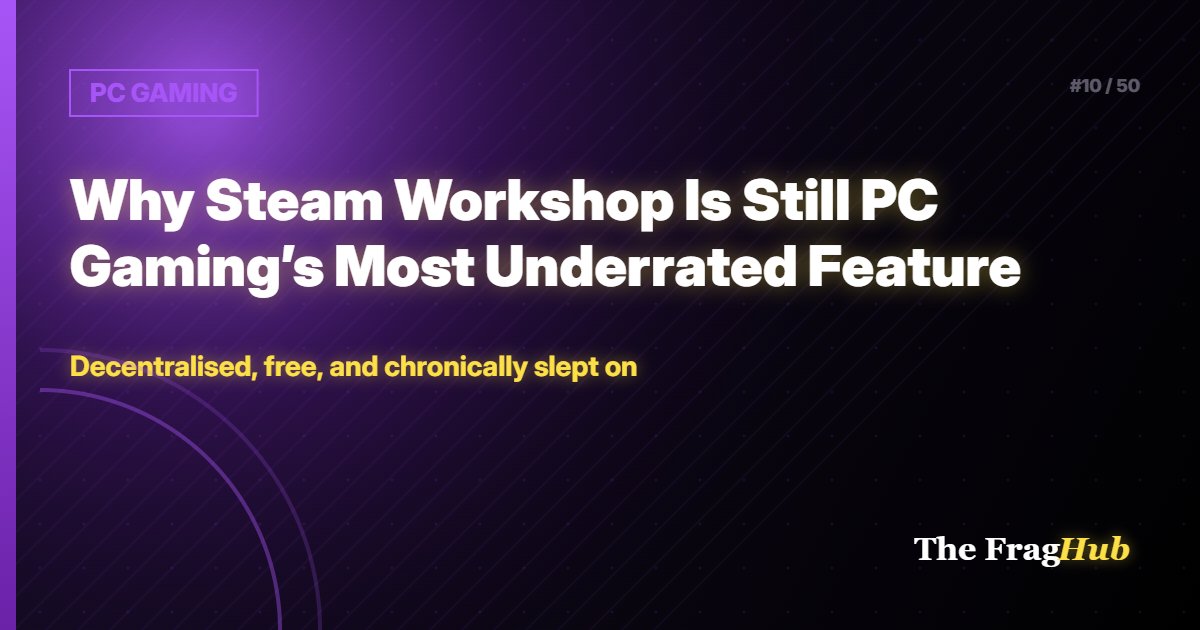 PC GAMING: Why Steam Workshop Is Still PC Gaming's Most Underrated Feature
