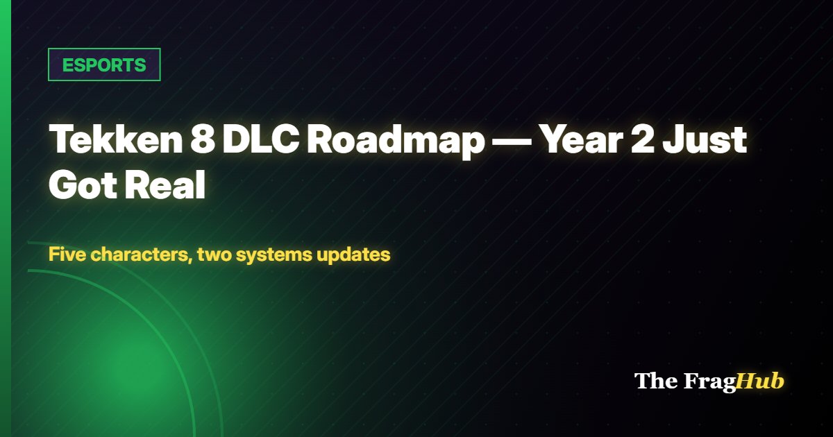 ESPORTS: Tekken 8 DLC Roadmap — Year 2 Just Got Real